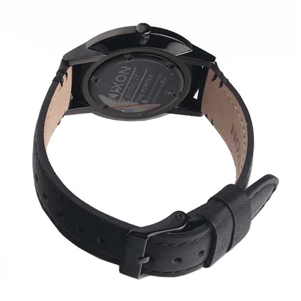Nixon Porter Mens Leather Watch