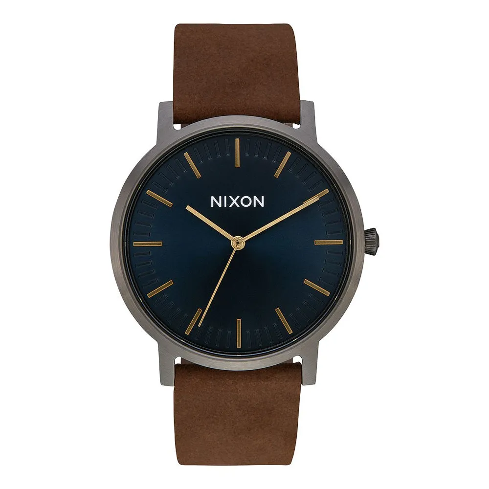 Nixon Porter Mens Leather Watch
