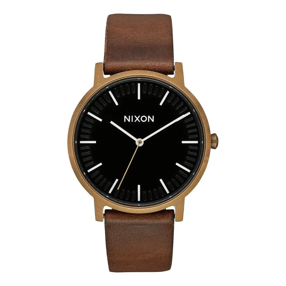 Nixon Porter Mens Leather Watch