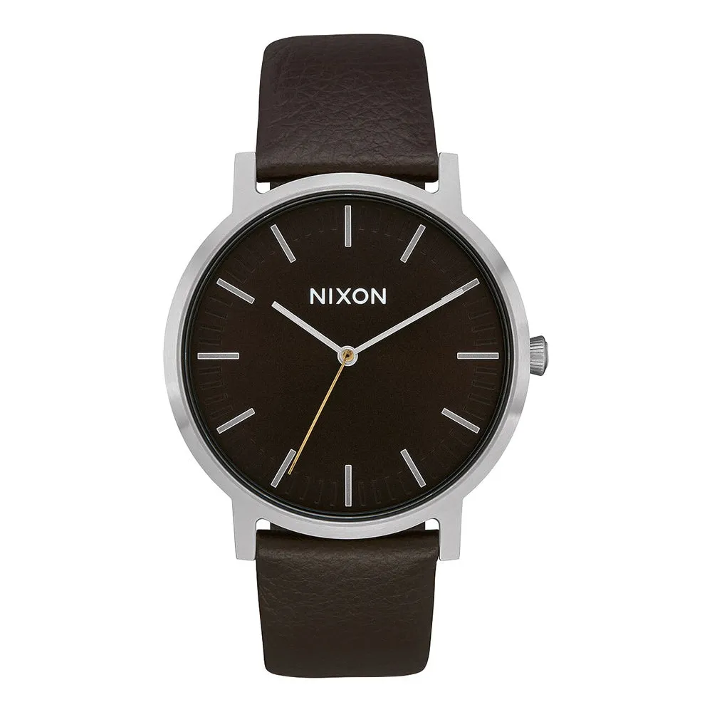 Nixon Porter Mens Leather Watch