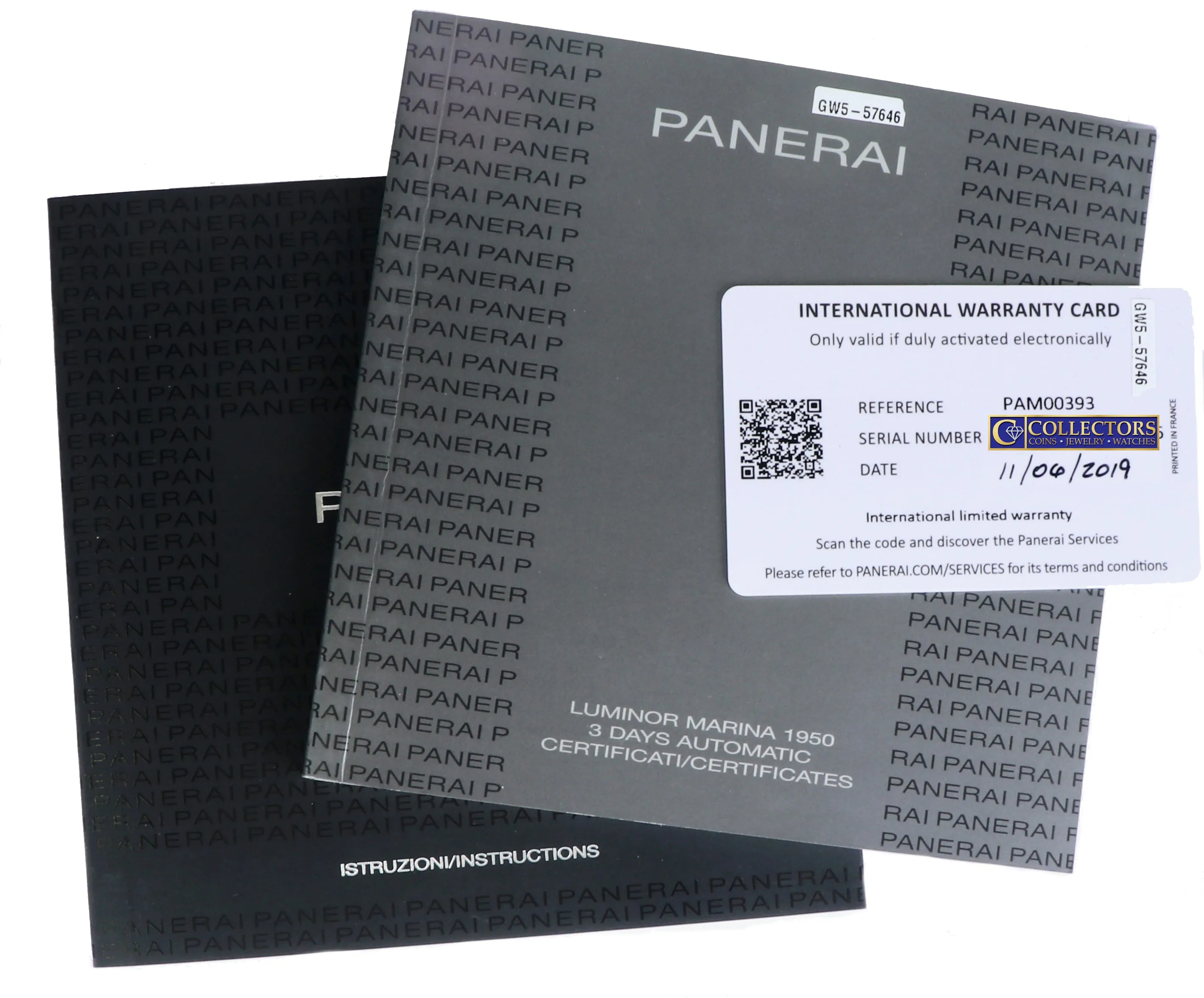 NOV 2019 Panerai Luminor Marina 1950 42mm PAM00393 18K Rose Gold Tobacco PAM 393