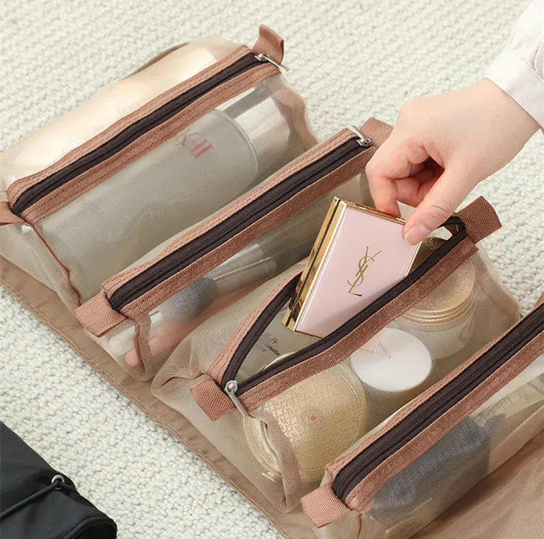 Nucomfy™ 4 In 1 Rollup Cosmetic Bag Toiletry