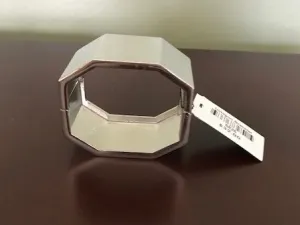 Octagon Silver Bracelet by Traci Lynn