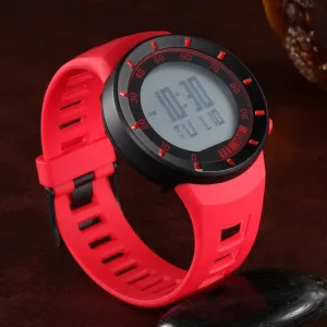 OHSEN Digital LED outdoor Sports Watches men women Stopwatch 50M Waterproof Red fashion silicone watch clocks relogio masculino