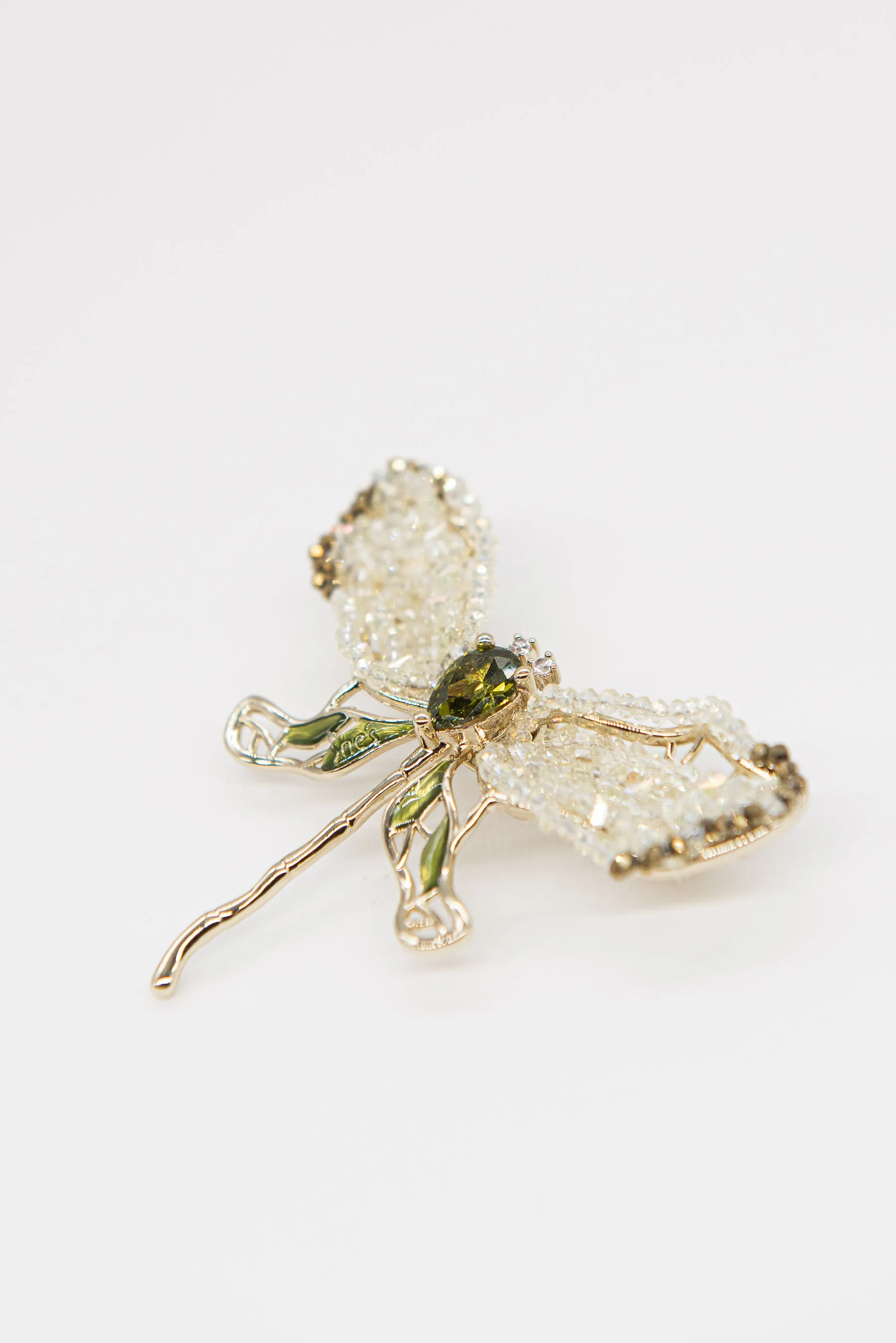 Olive Butterfly Brooch