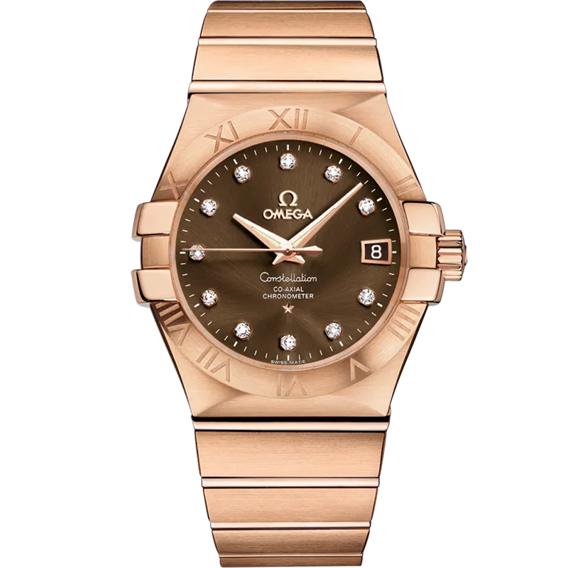 Omega Constellation 35 mm, red gold on red gold