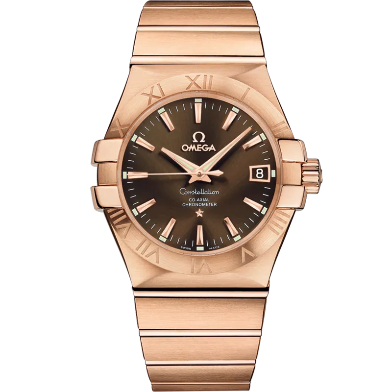 Omega Constellation 35 mm, red gold on red gold