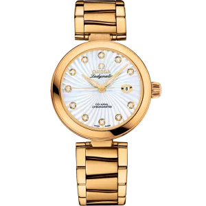Omega De Ville Ladymatic 34 mm, yellow gold on yellow gold