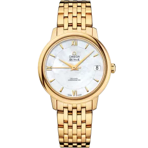 Omega De Ville Prestige 32.7 mm, yellow gold on yellow gold