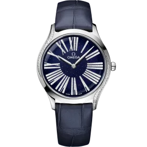 Omega De Ville Trésor 36 mm, Canopus Gold™ on leather strap