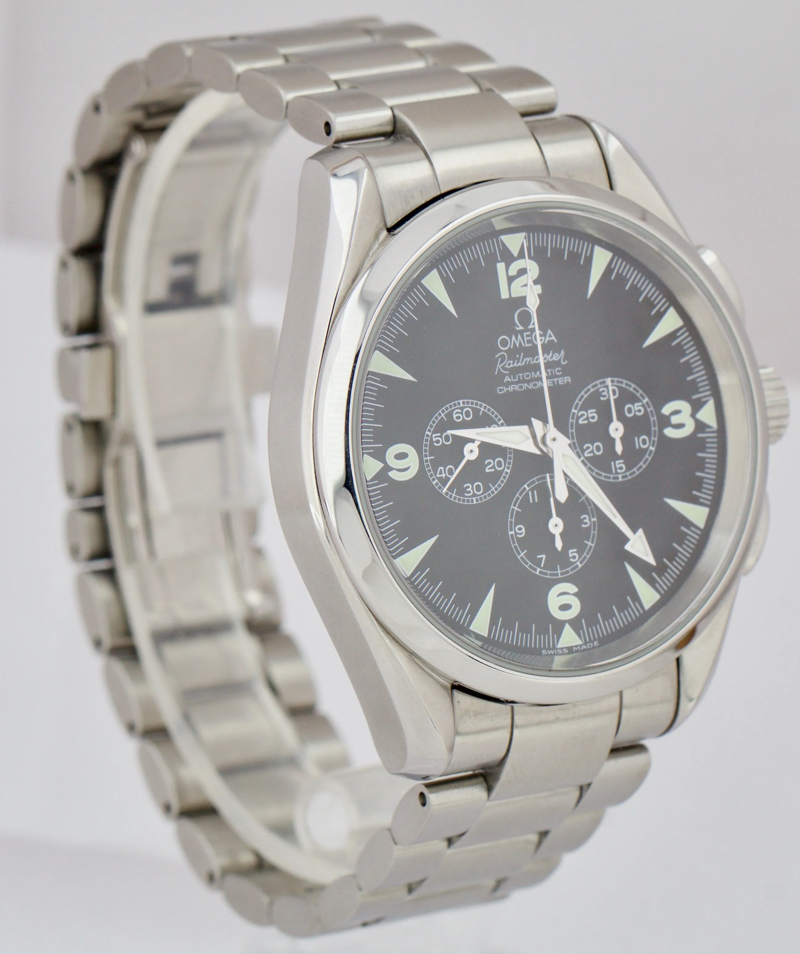 Omega Seamaster Chronograph Railmaster Automatic 42mm Stainless Watch 2512.52.00