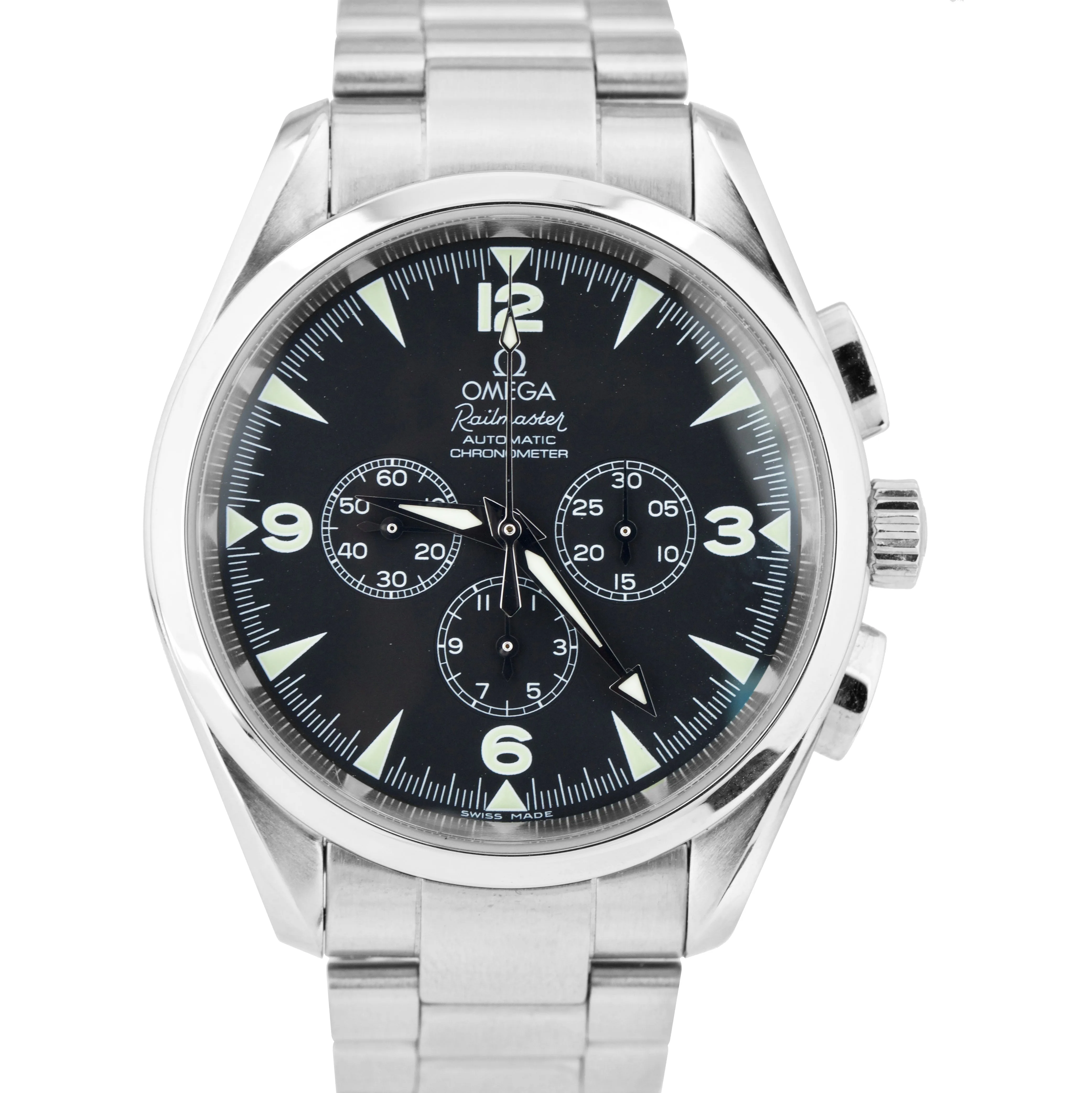 Omega Seamaster Chronograph Railmaster Automatic 42mm Stainless Watch 2512.52.00