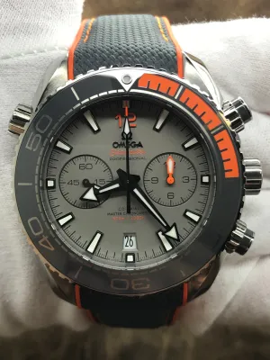 Omega Seamaster Planet Ocean Chronograph 215.92.46.51.99.001 Grey Dial Automatic Men's Watch