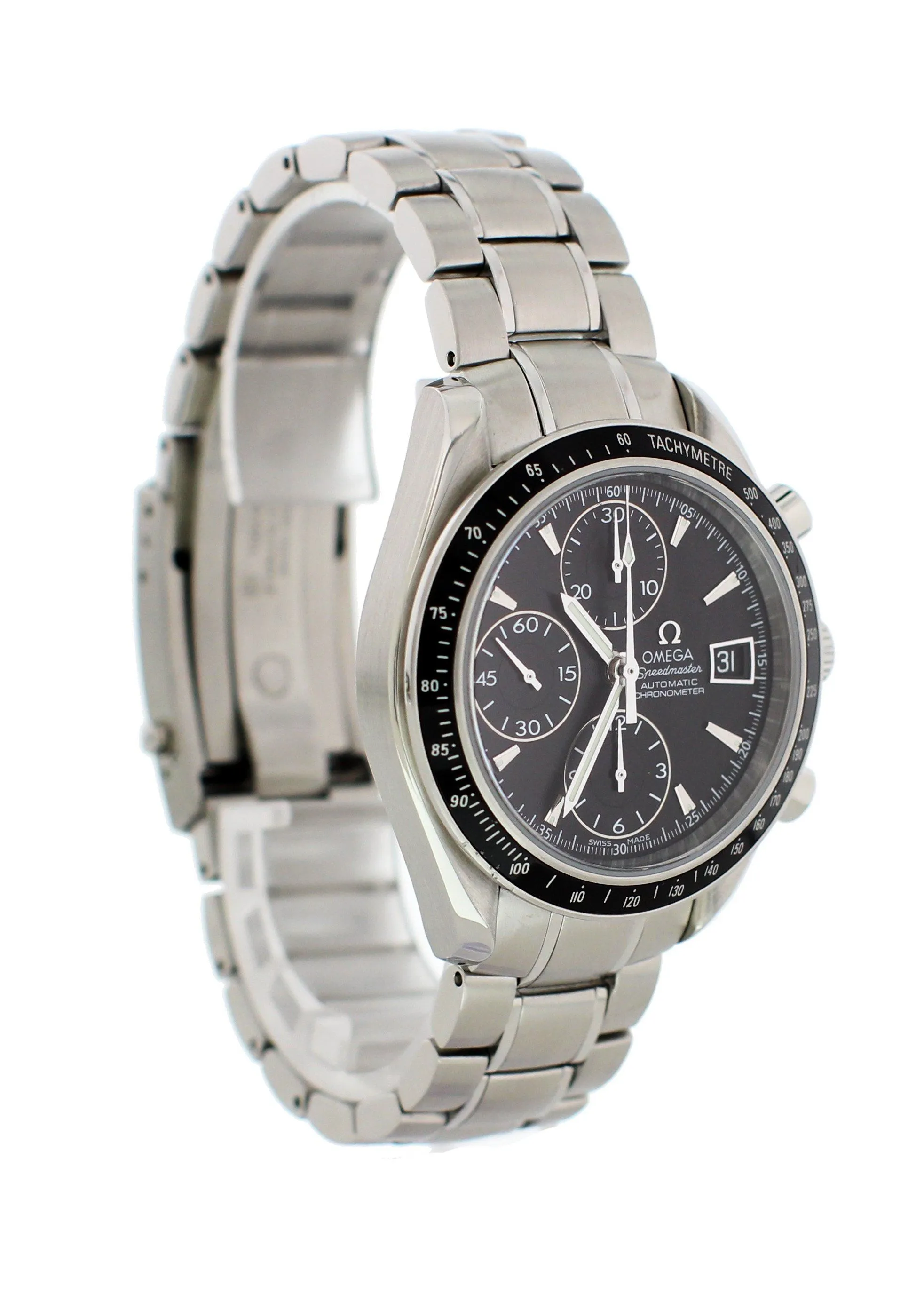 Omega Speedmaster Chronometer Date 3210.52.00 Mens Watch With Papers