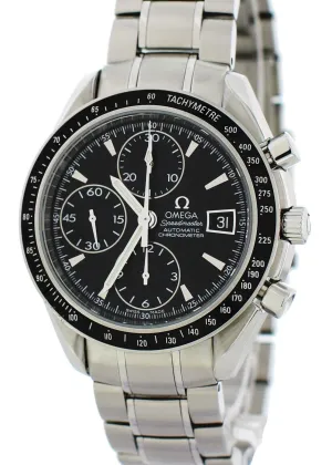 Omega Speedmaster Chronometer Date 3210.52.00 Mens Watch With Papers