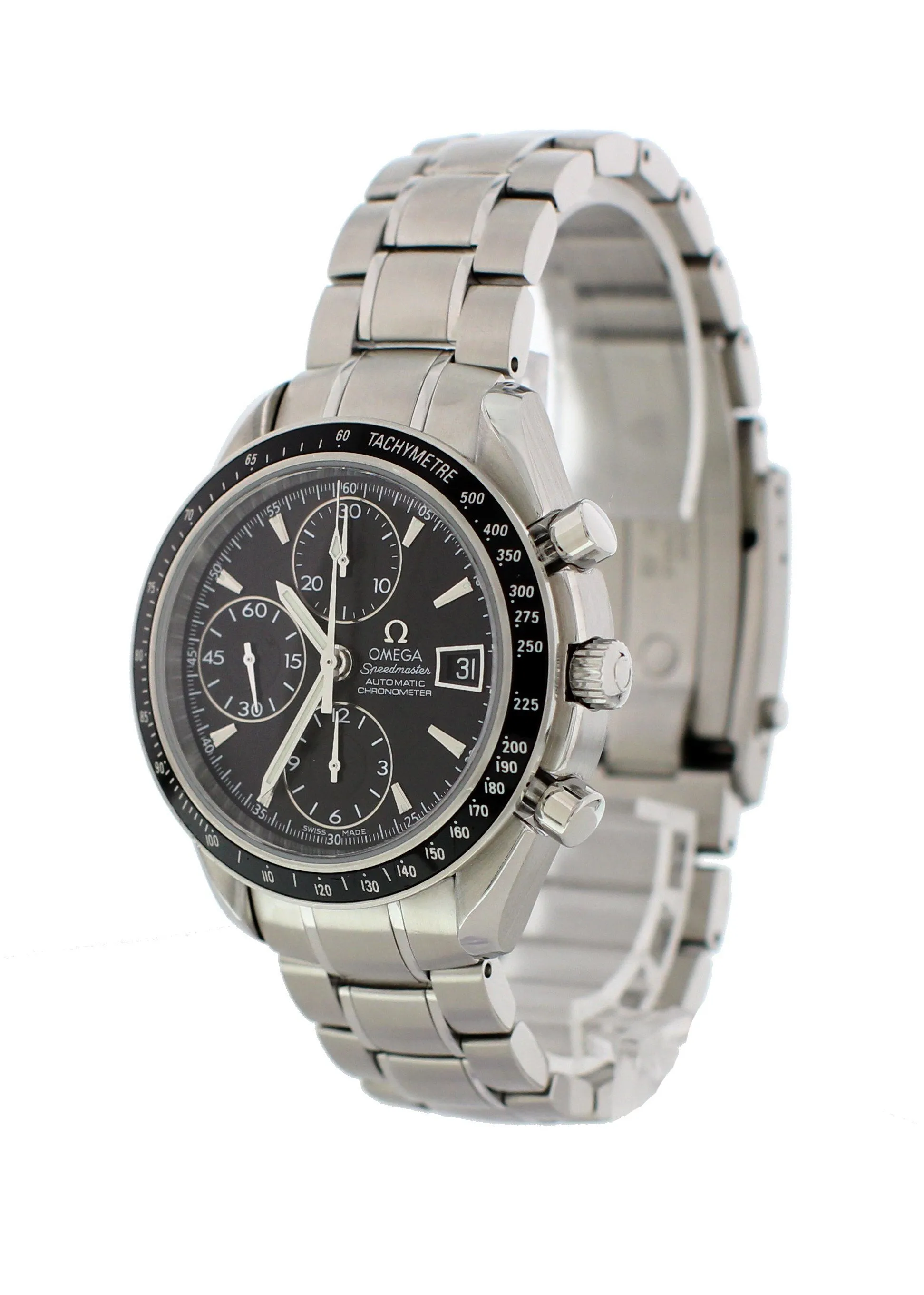 Omega Speedmaster Chronometer Date 3210.52.00 Mens Watch With Papers