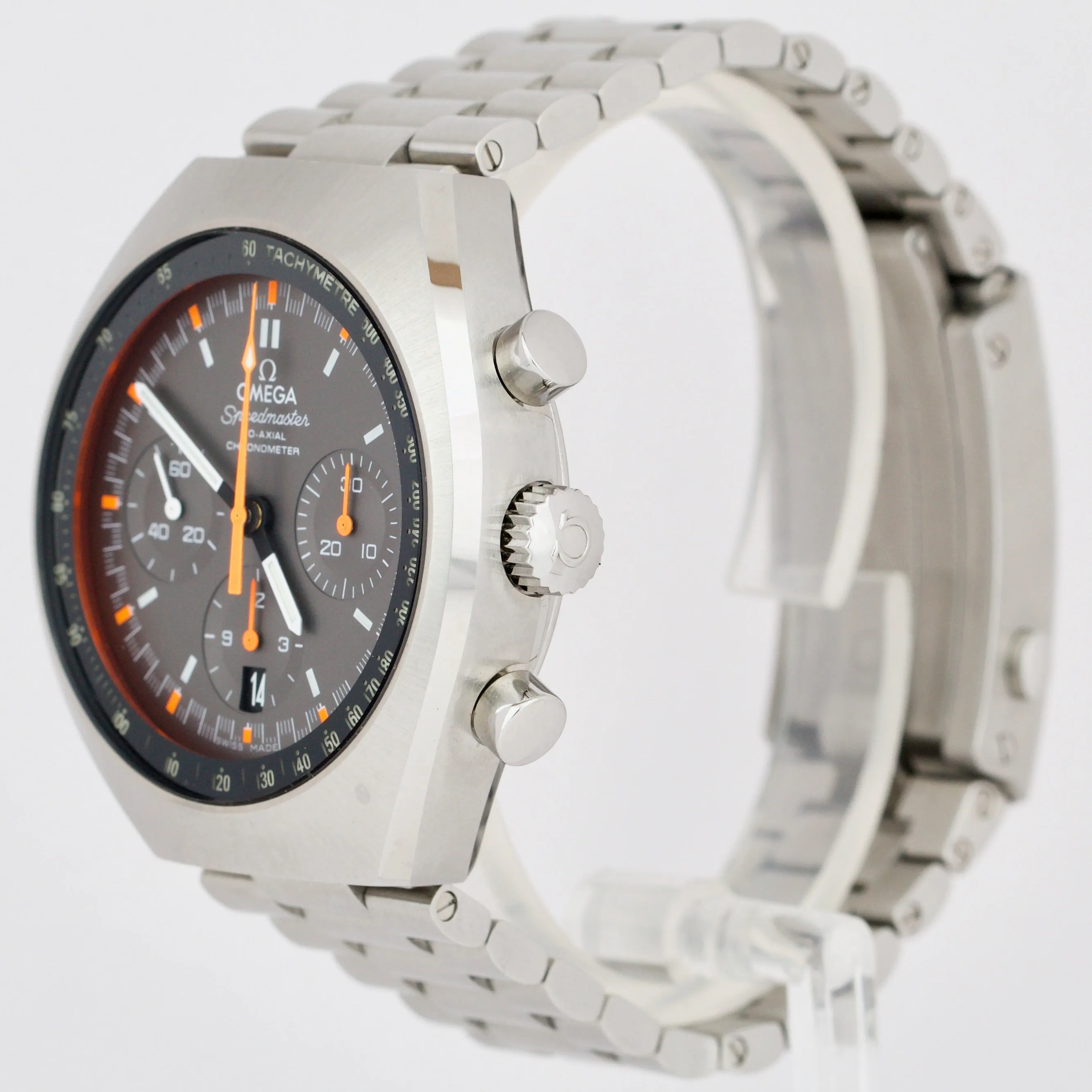 Omega Speedmaster Mark II Orange Chronograph 327.10.43.50.06.001 Steel Watch