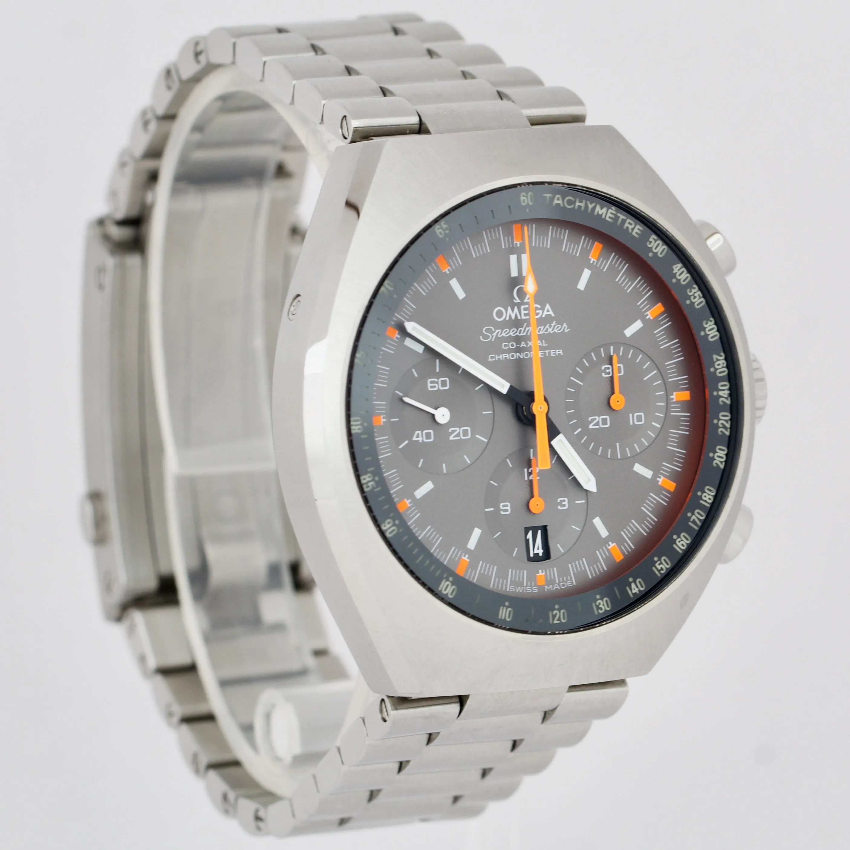 Omega Speedmaster Mark II Orange Chronograph 327.10.43.50.06.001 Steel Watch