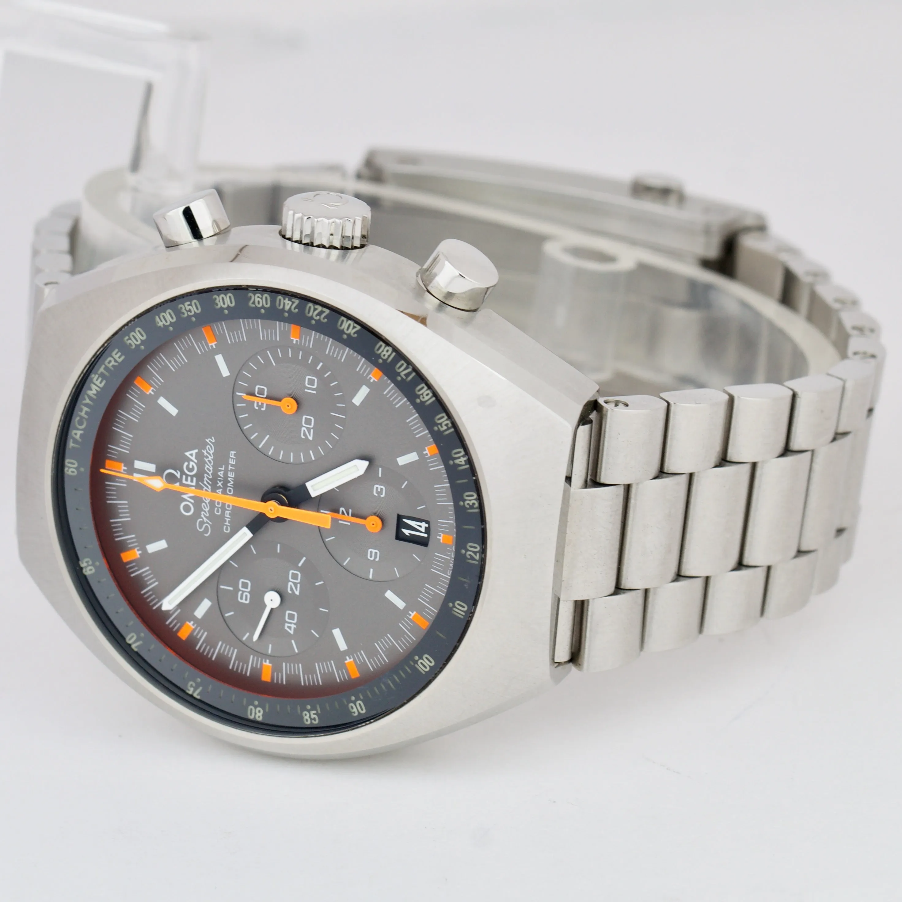 Omega Speedmaster Mark II Orange Chronograph 327.10.43.50.06.001 Steel Watch