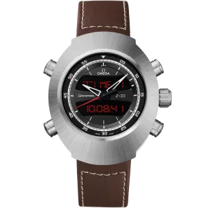 Omega Speedmaster Spacemaster Z-33 43 mm, titanium on leather strap