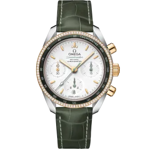Omega Speedmaster Speedmaster 38 38 mm, steel - yellow gold on leather strap