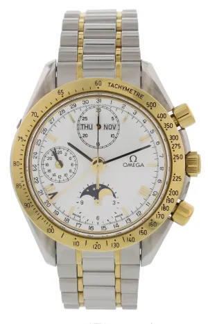 Omega Speedmaster Triple Date Moonphase 175.0034 18k YG / SS