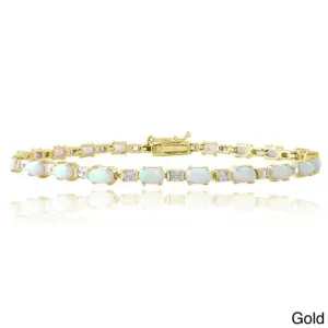 Opal 925 Sterling Silver Tennis Bracelet Jewelry