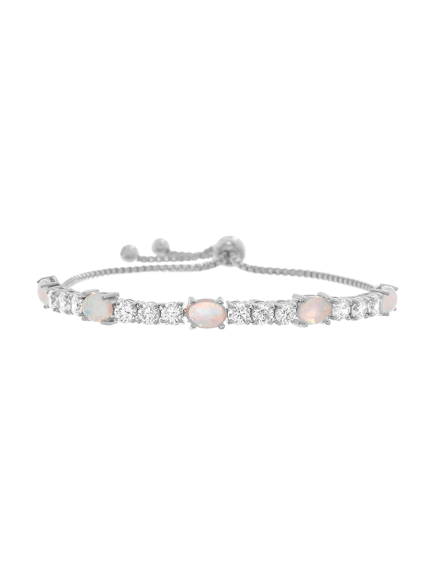 Opal 925 Sterling Silver Tennis Bracelet Jewelry