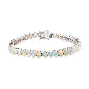 Opal 925 Sterling Silver Tennis Bracelet Jewelry