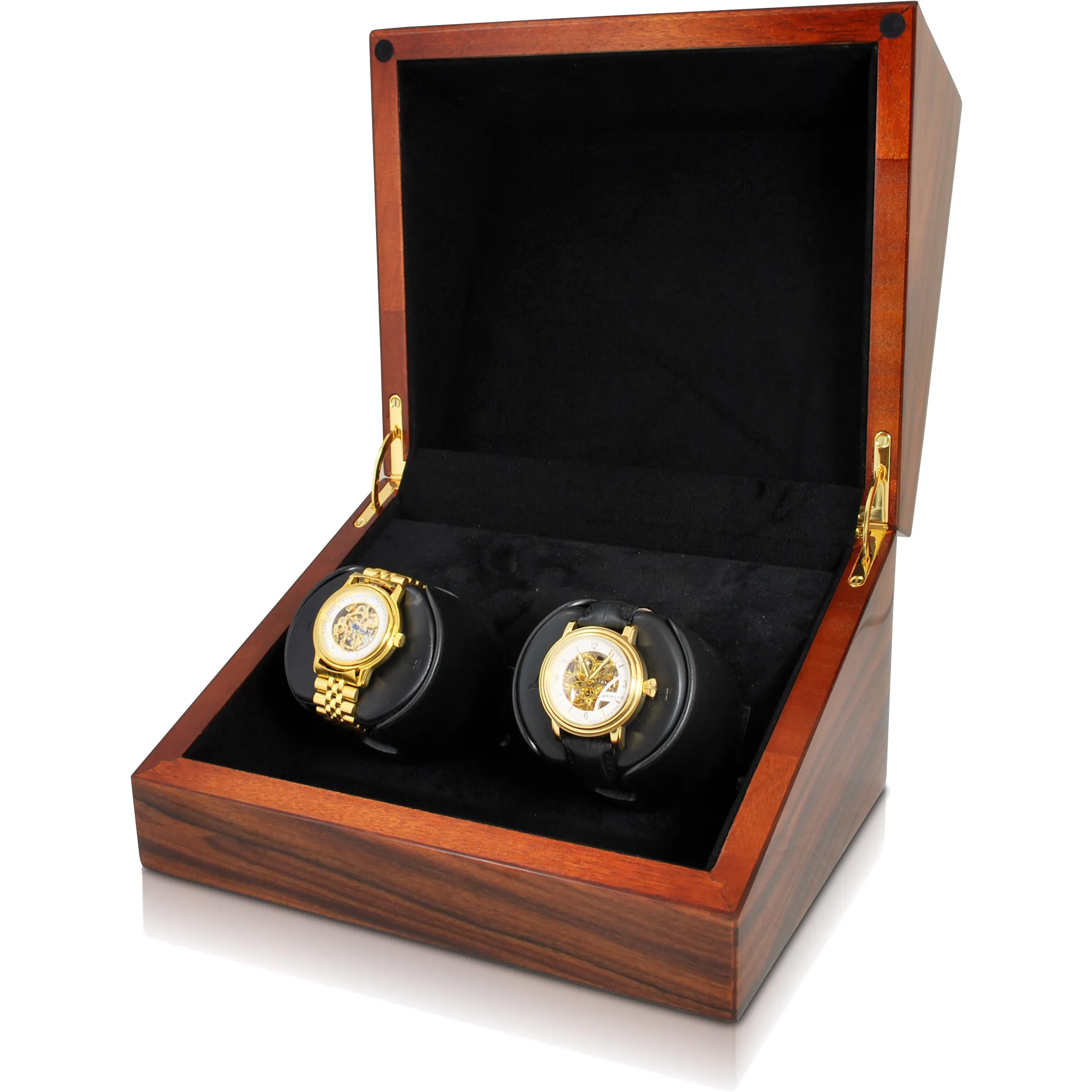 Orbita Sparta Deluxe 2-Unit Watch Winder in Teak