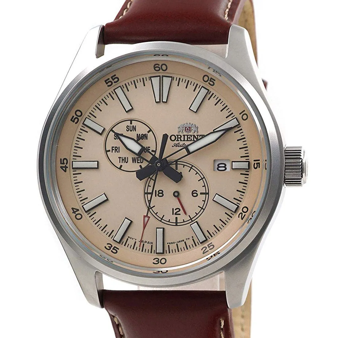 Orient Defender II Mechanical RA-AK0405Y10B RA-AK0405Y Leather Analog Watch
