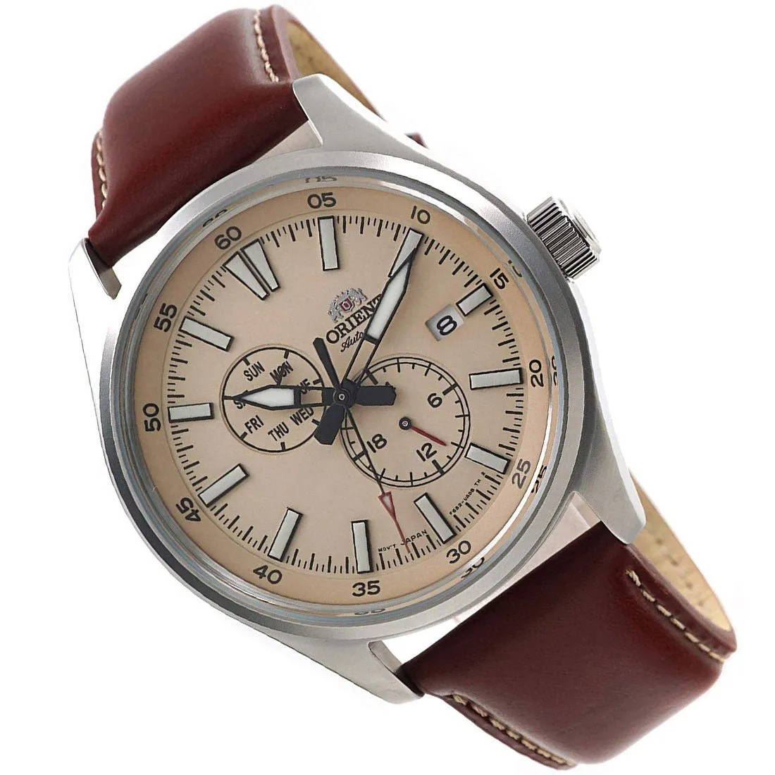 Orient Defender II Mechanical RA-AK0405Y10B RA-AK0405Y Leather Analog Watch