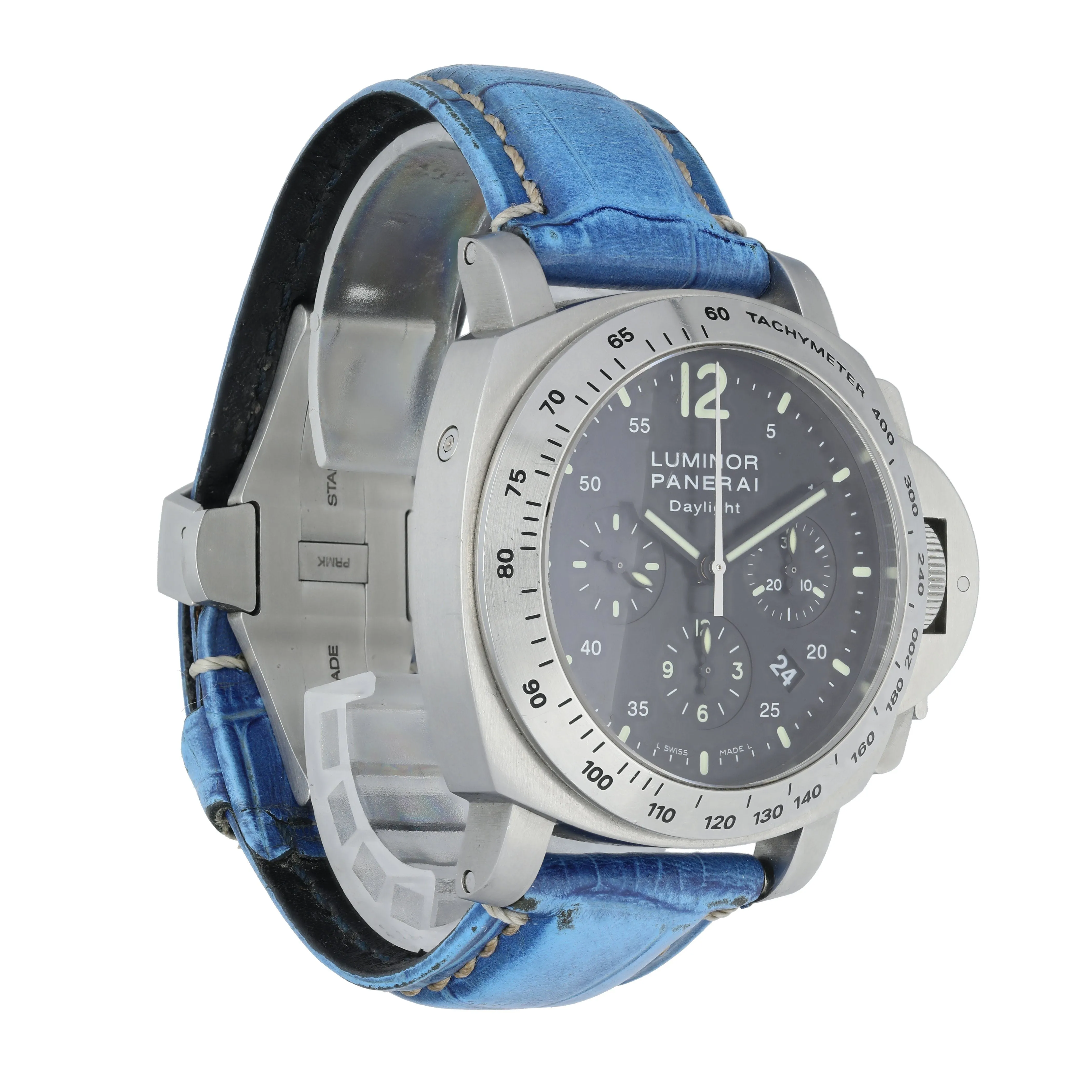 Panerai Luminor Daylight Chronograph PAM250 Mens Watch Box Papers
