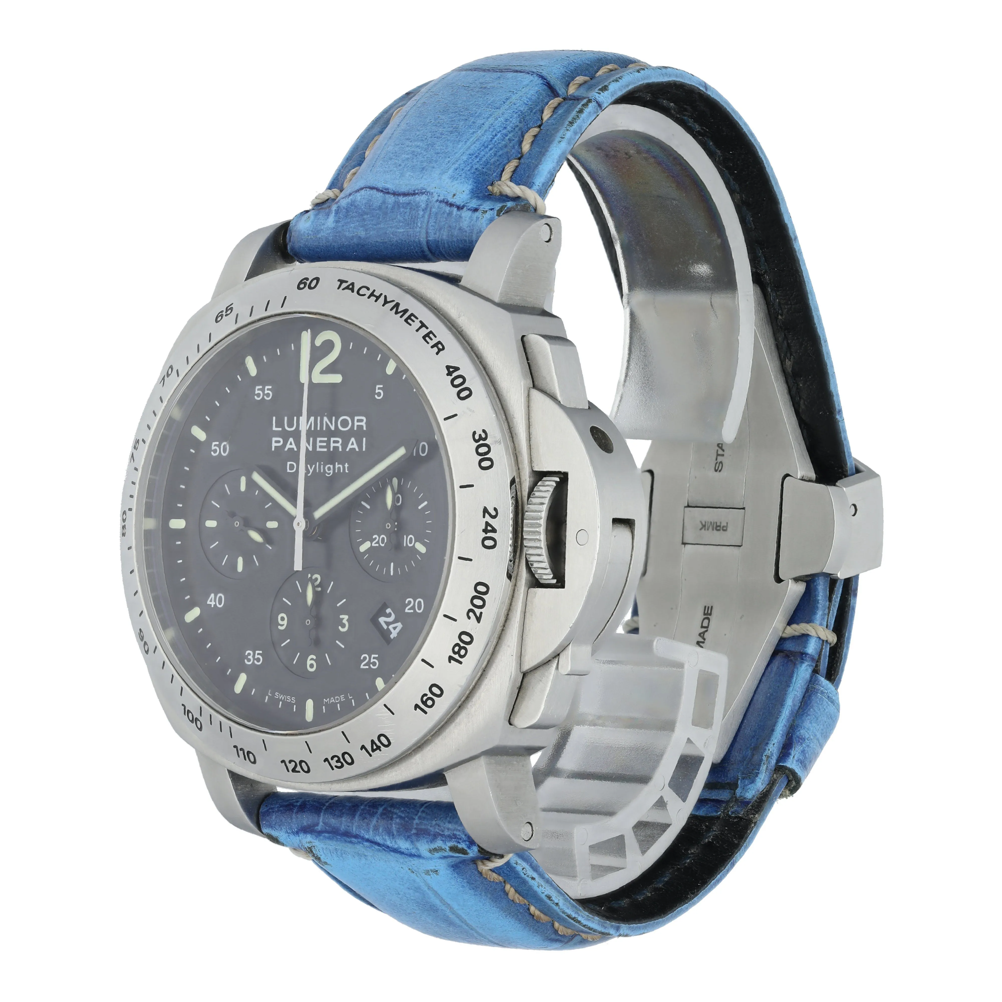 Panerai Luminor Daylight Chronograph PAM250 Mens Watch Box Papers