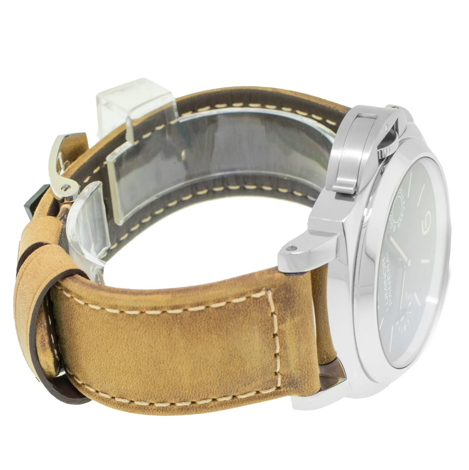 Panerai Luminor Marina 8 Days 44mm Stainless Steel Black Arabic Dial - PAM00590