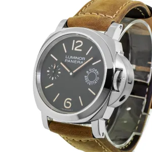 Panerai Luminor Marina 8 Days 44mm Stainless Steel Black Arabic Dial - PAM00590