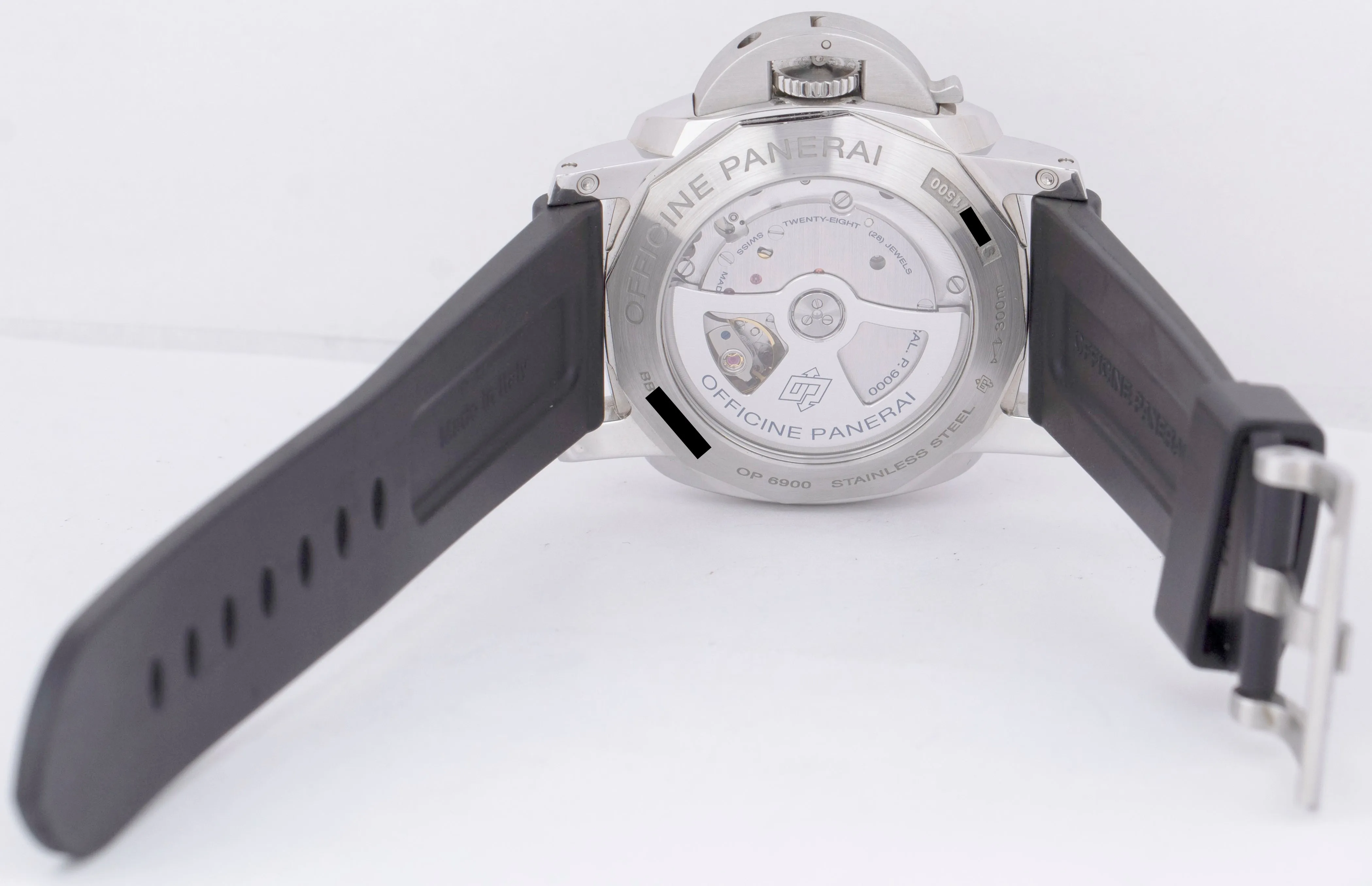 Panerai Luminor Marina PAM00359 Steel Arabic Black 44mm Automatic Date Watch BOX