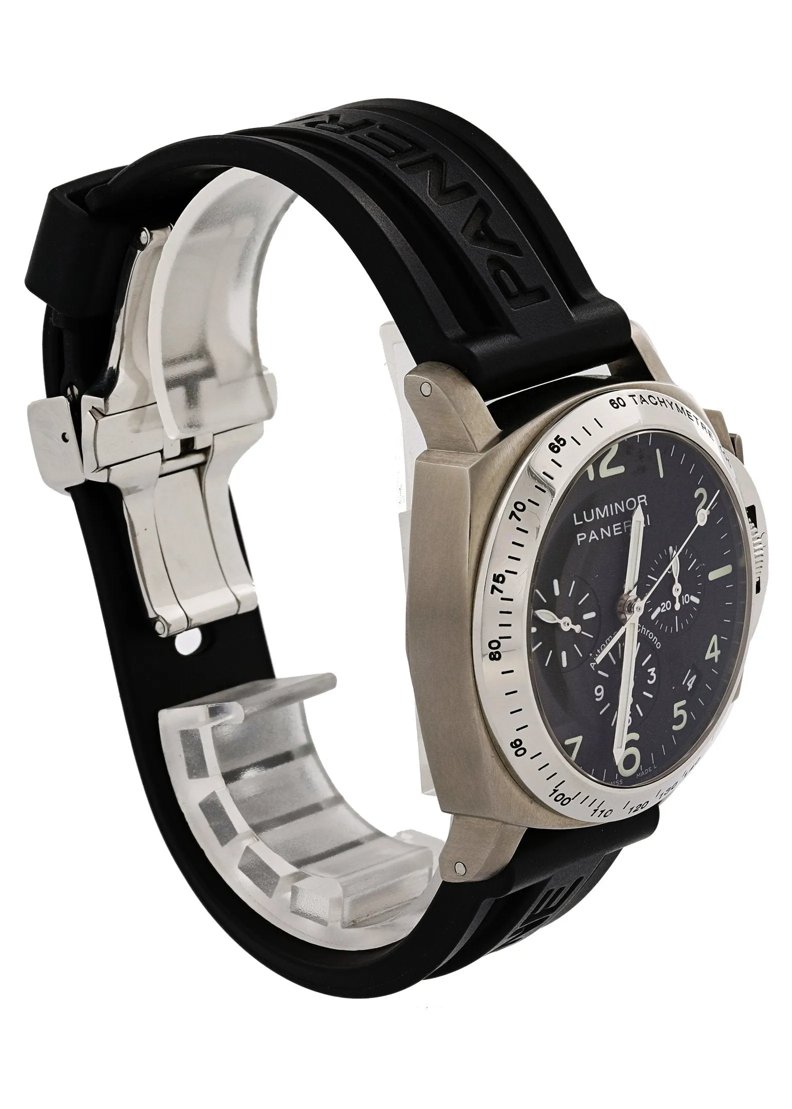 Panerai Luminor PAM00074 Automatic Zenith Chronograph Movement Mens Watch