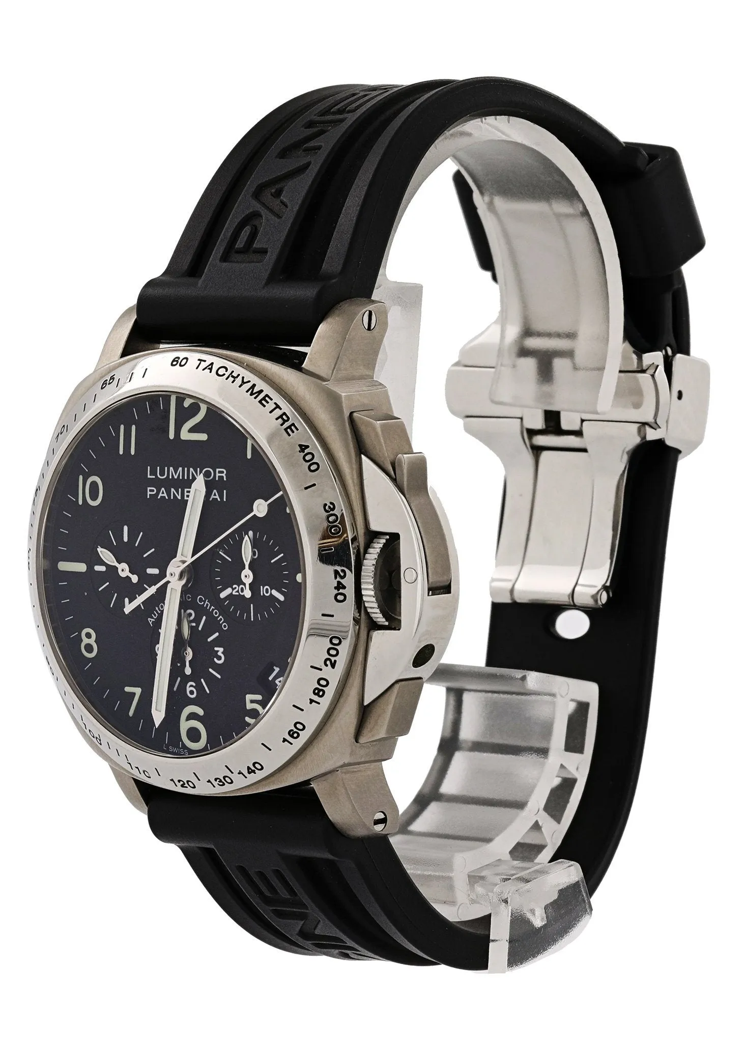 Panerai Luminor PAM00074 Automatic Zenith Chronograph Movement Mens Watch