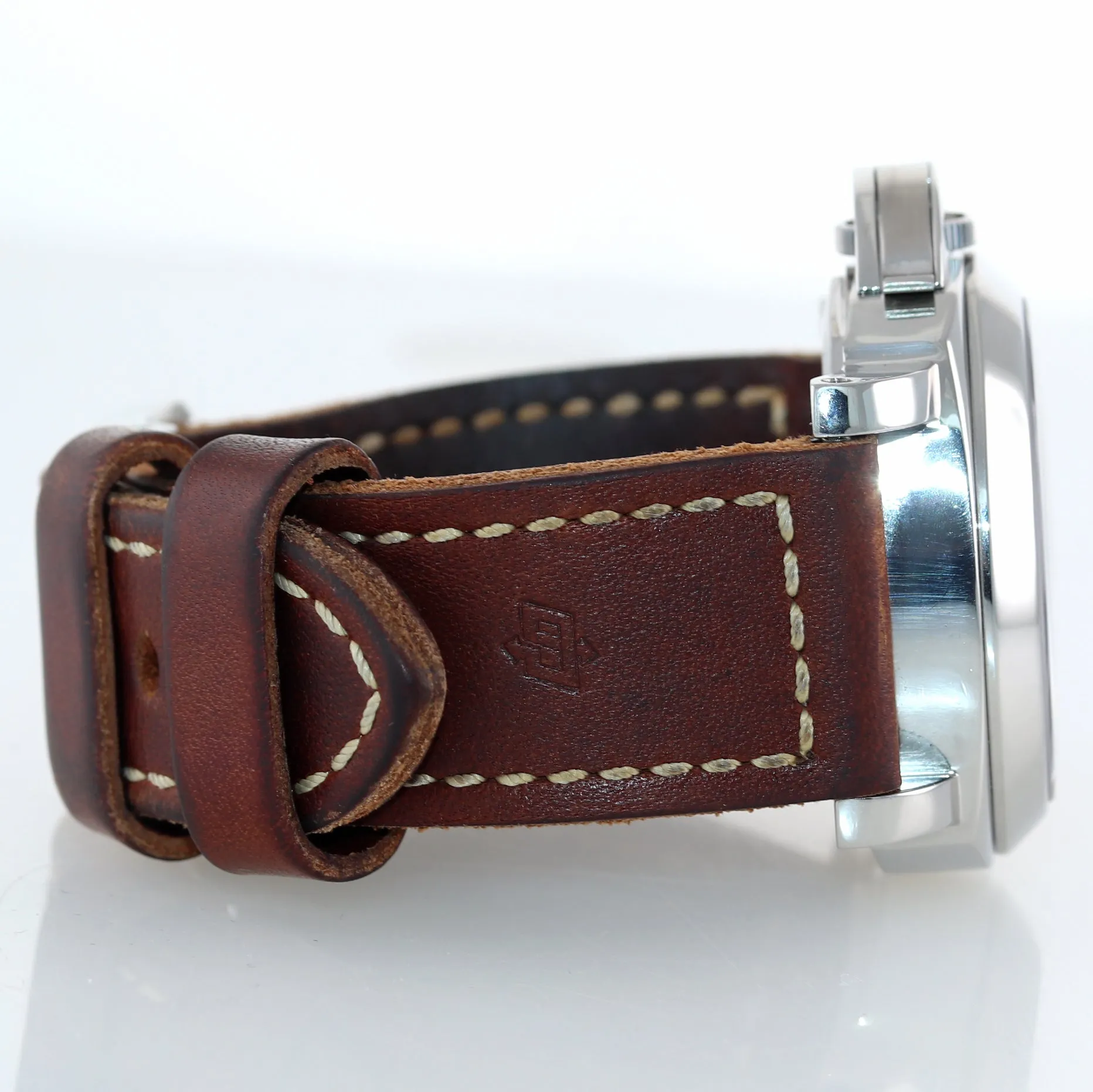 Panerai Luminor Power Reserve Tririum Automatic Date PAM 28 44mm Steel Watch
