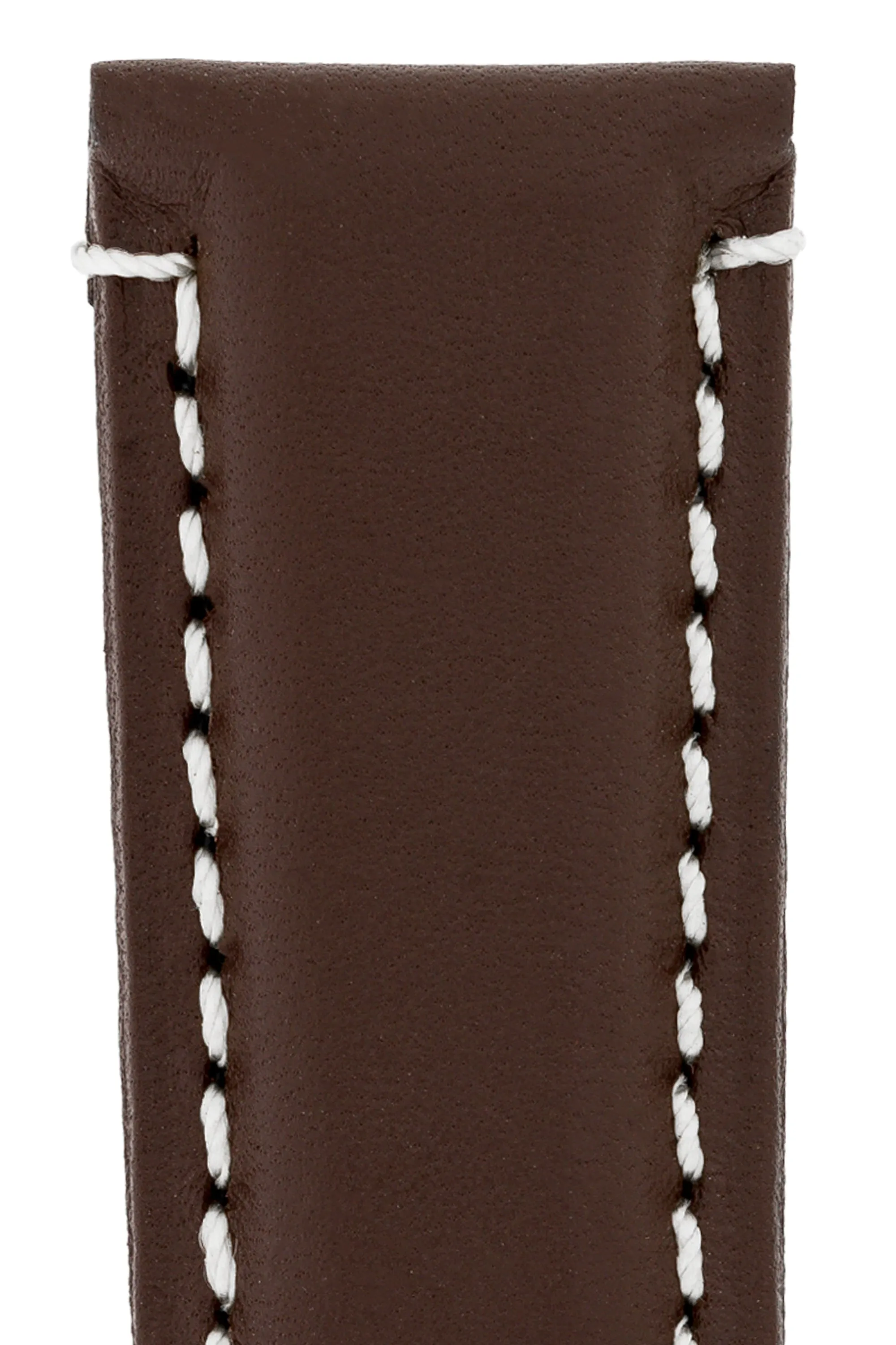 Panerai-Style Calf Leather Deployment Watch Strap in CHOCOLATE
