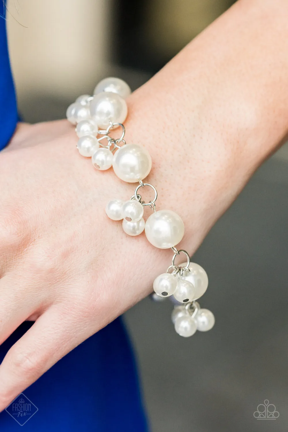 Paparazzi Broadway Ballroom Bracelet White