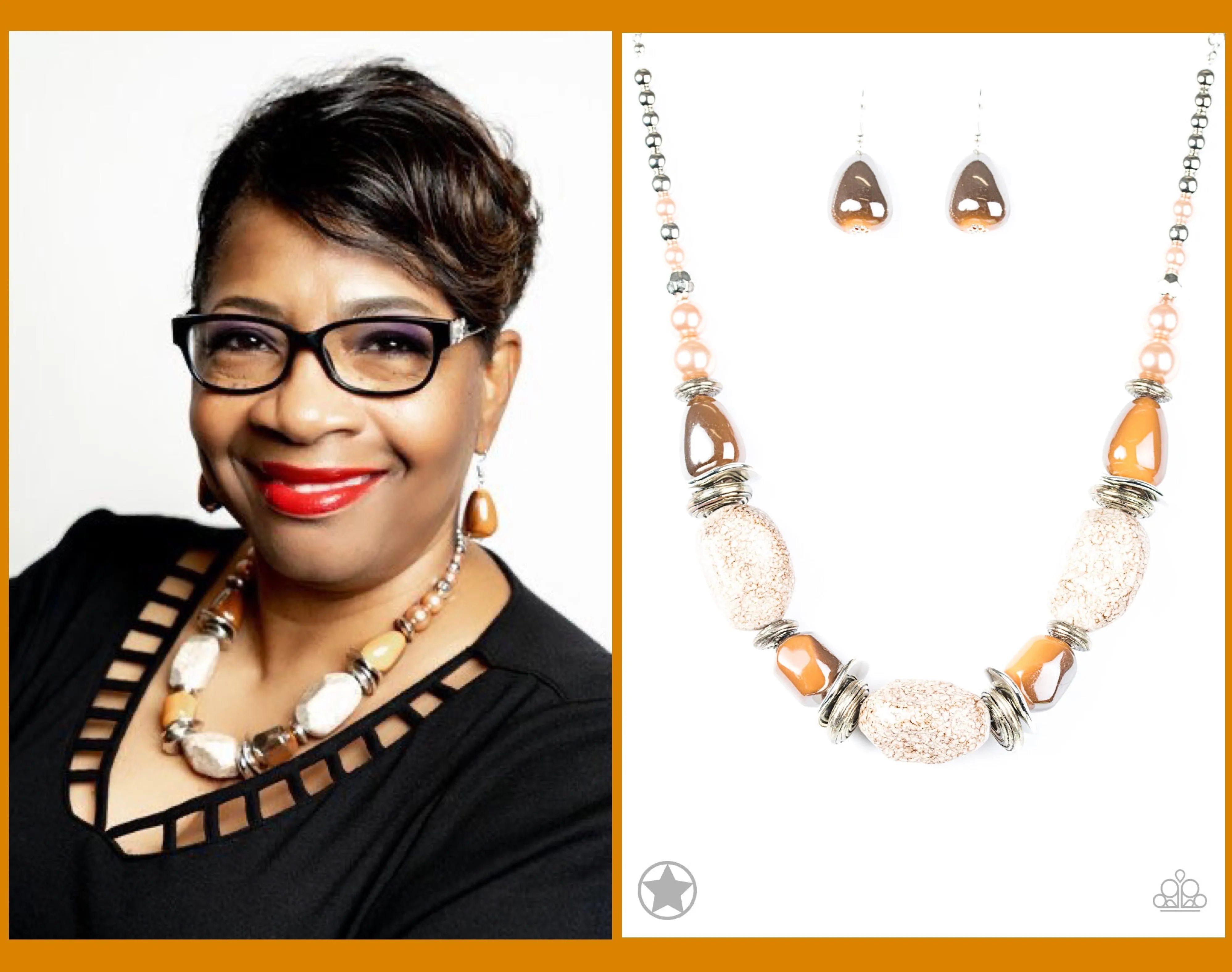 Paparazzi In Good Glazes Necklace Peach