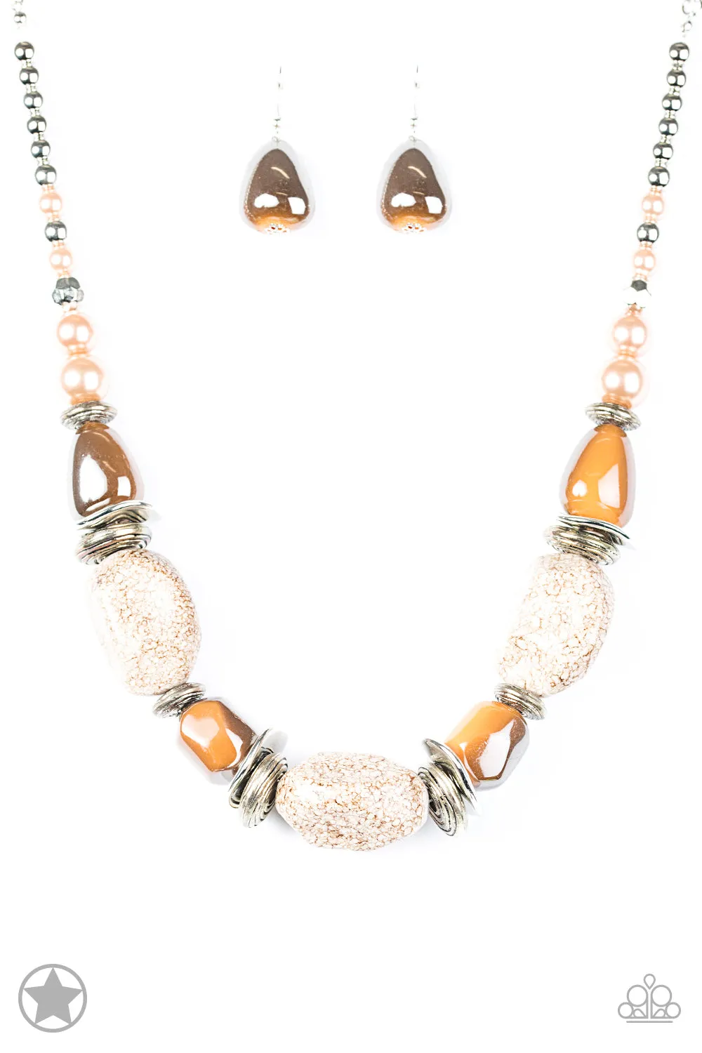 Paparazzi In Good Glazes Necklace Peach