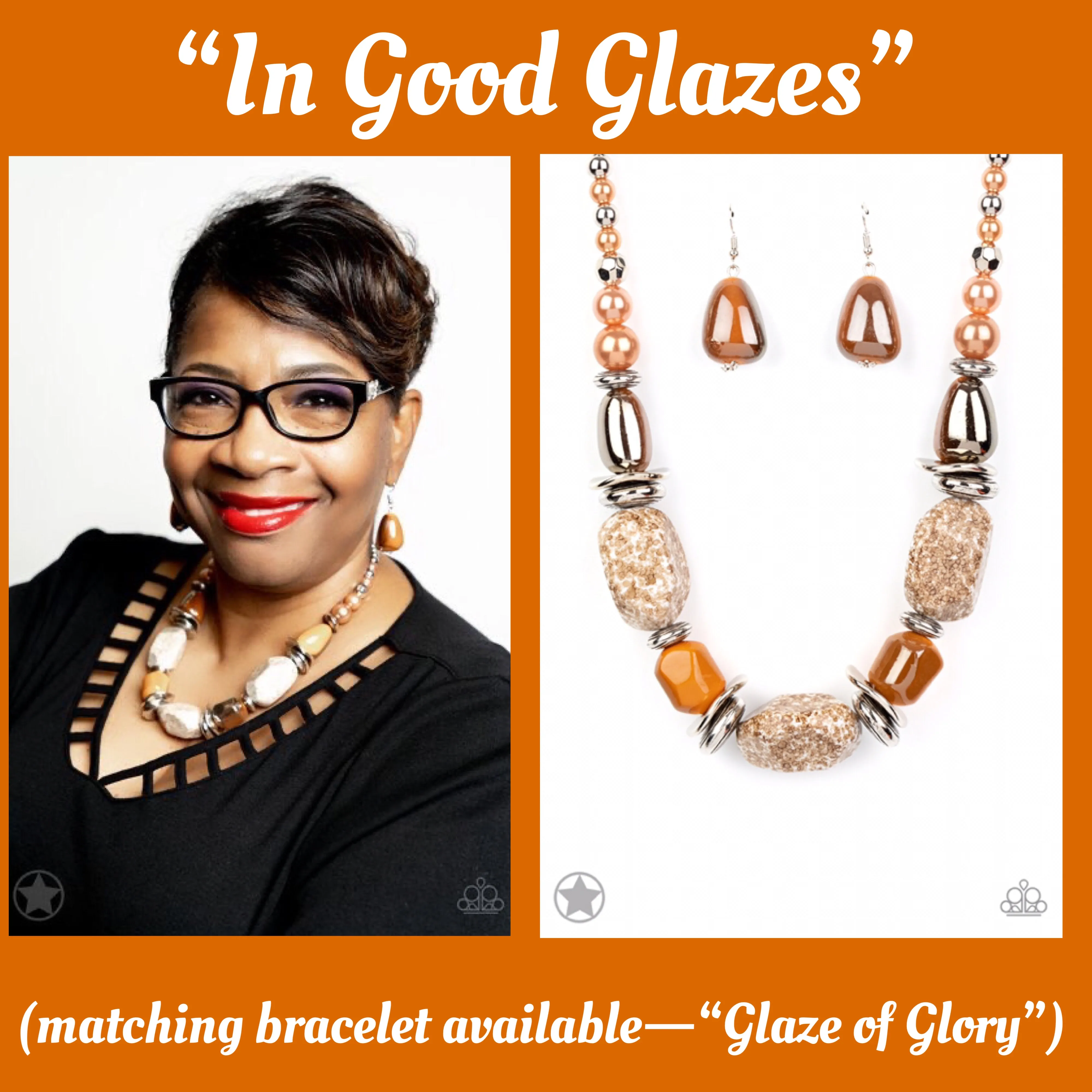 Paparazzi In Good Glazes Necklace Peach