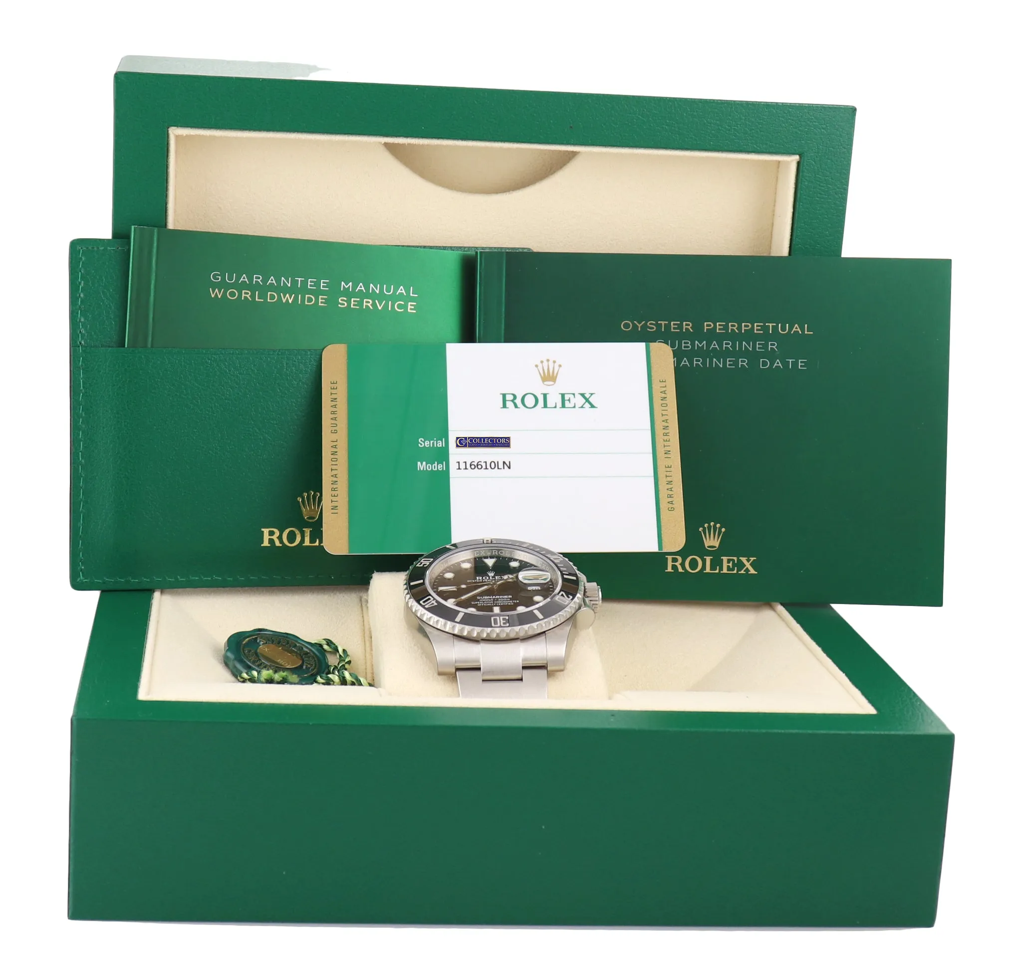 PAPERS 2019 NEW FULLY STICKERED Rolex Submariner 116610 Steel Ceramic Watch