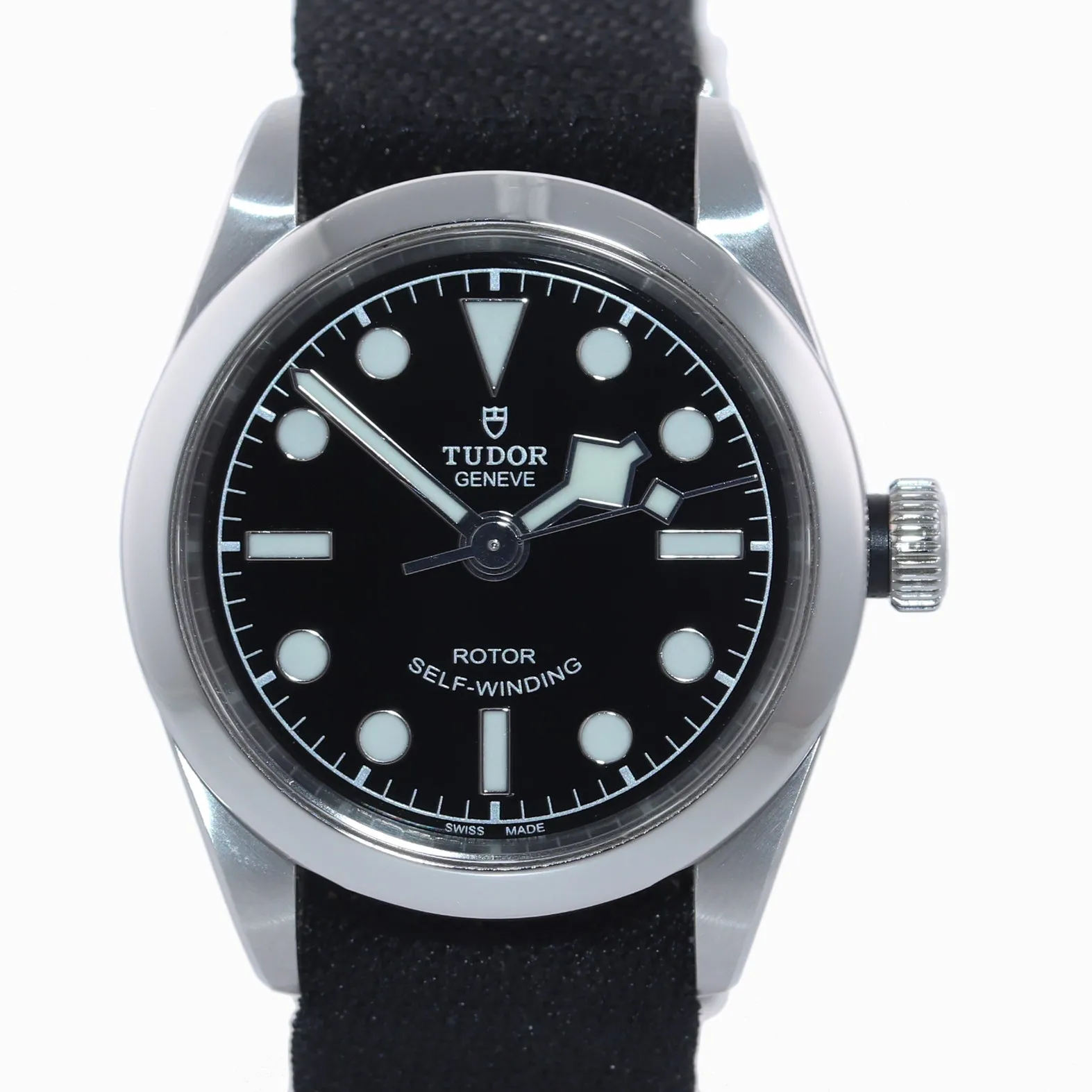 PAPERS MINT Tudor Heritage Black Bay 32 Steel Automatic Black Ladies Watch 79580