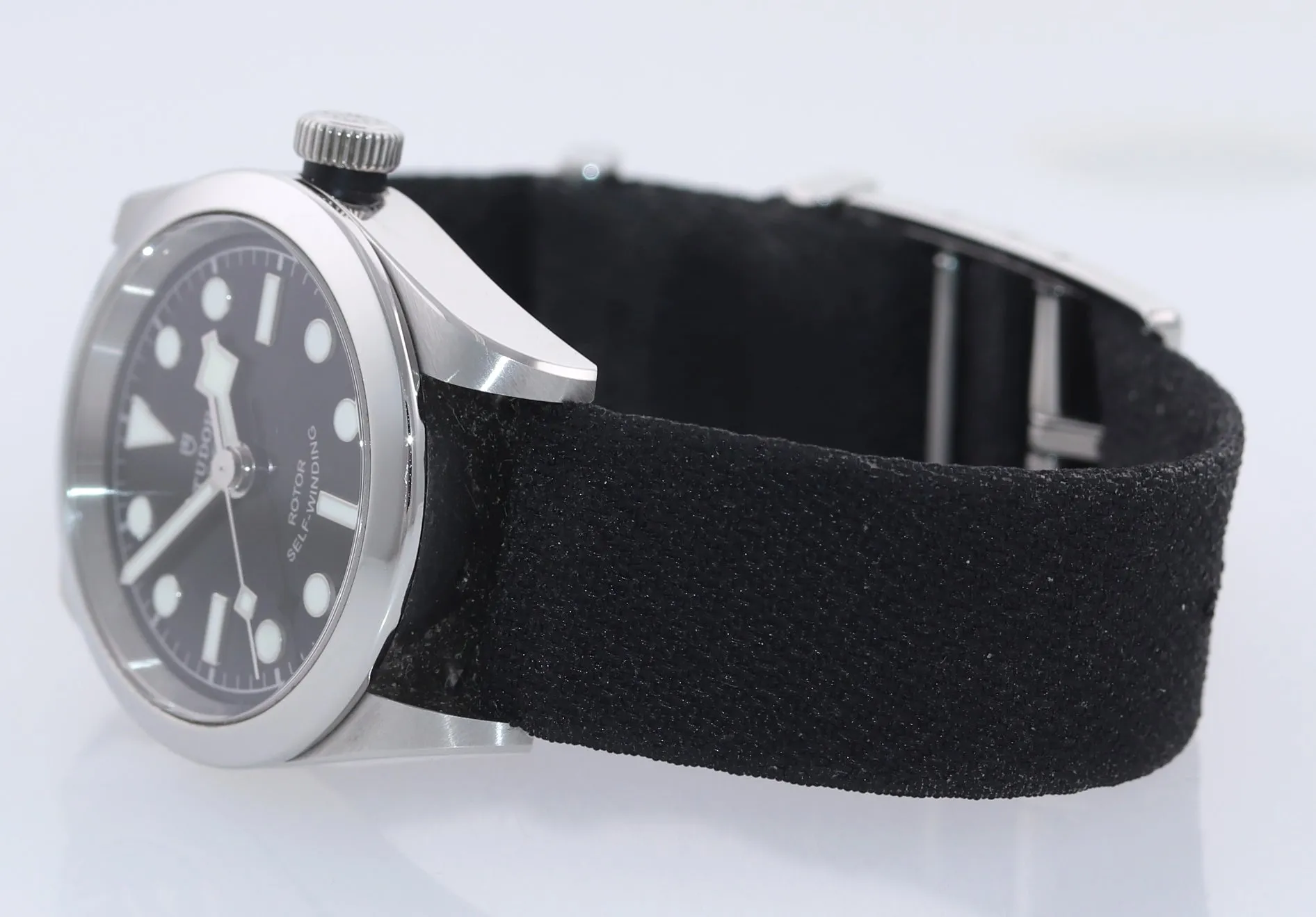 PAPERS MINT Tudor Heritage Black Bay 32 Steel Automatic Black Ladies Watch 79580