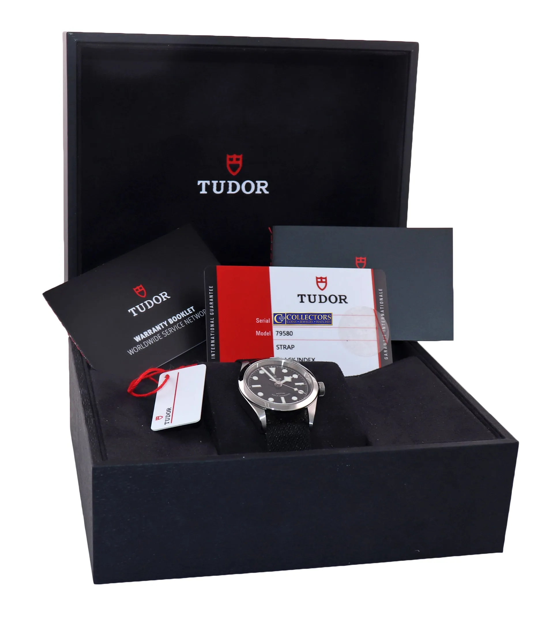 PAPERS MINT Tudor Heritage Black Bay 32 Steel Automatic Black Ladies Watch 79580