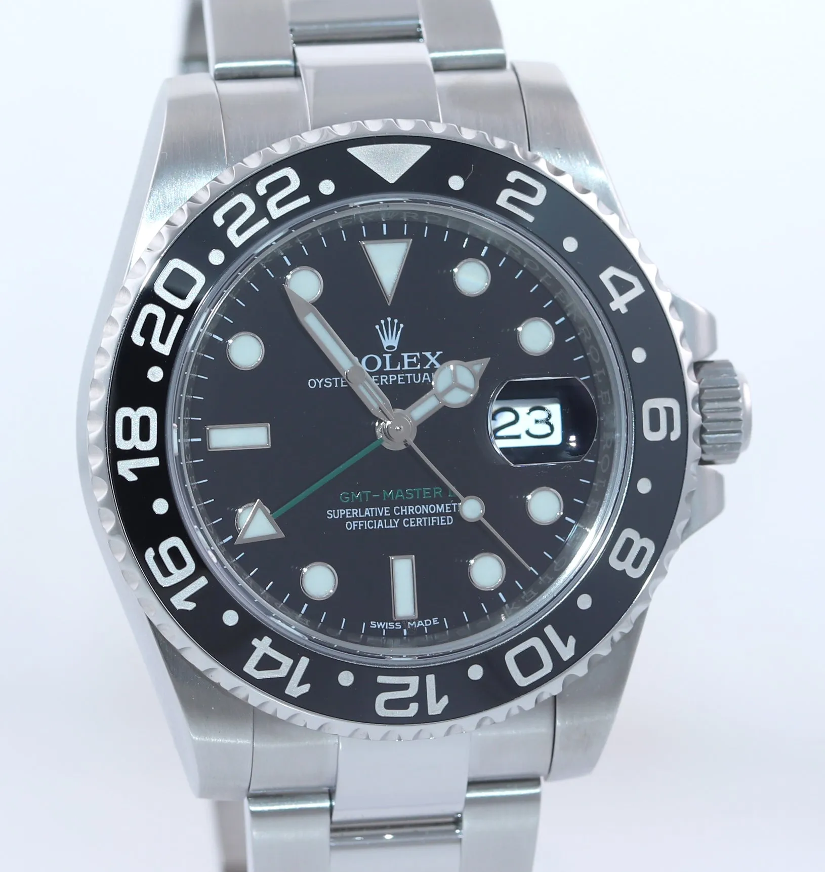 PAPERS Papers Rolex GMT Master II 116710 Steel Black Ceramic Watch Box